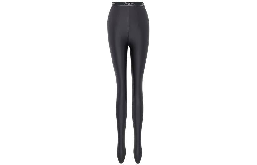 بنطال ضيق نسائي أسود من SAINT LAURENT SS23