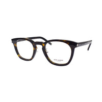 SAINT LAURENT Plate Frame Irregular Shape Eyeglass Frames Unisex Tortoiseshell