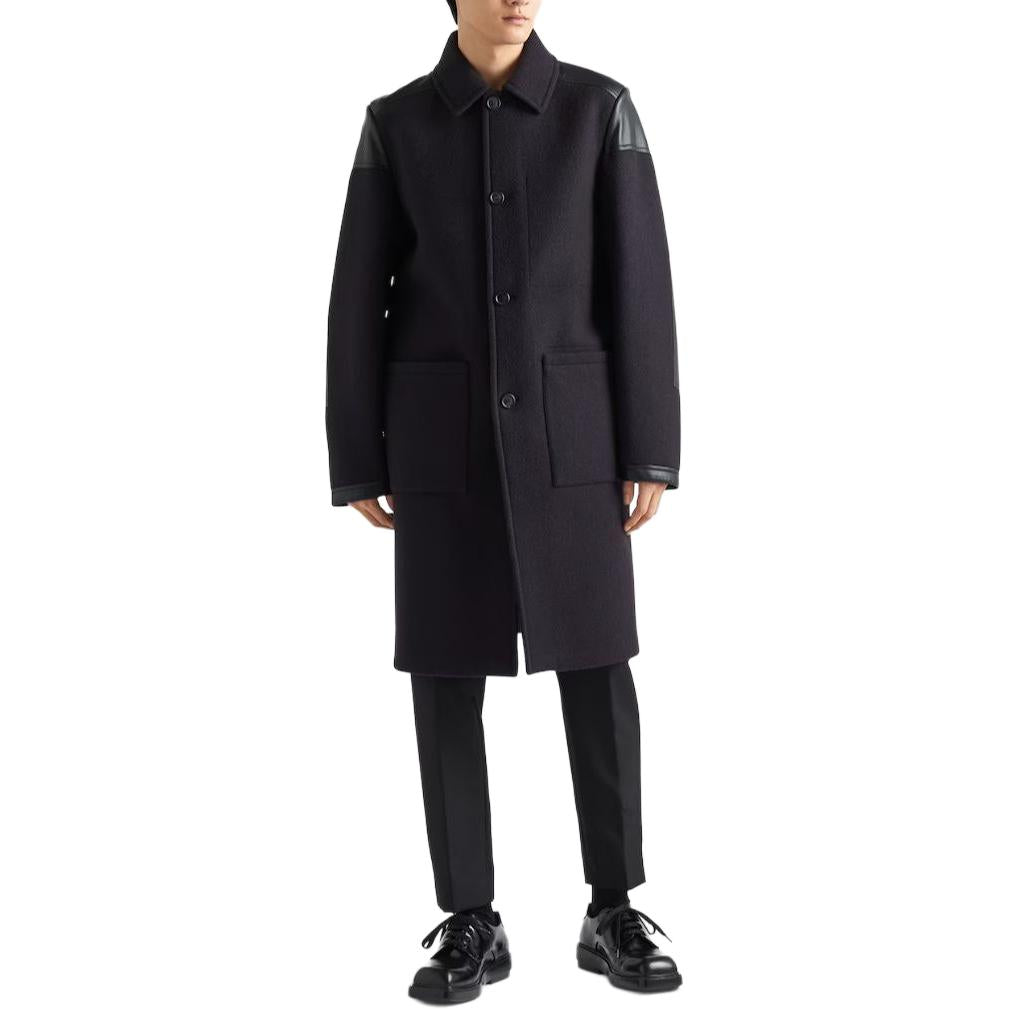 PRADA Coats Men Marine Blue