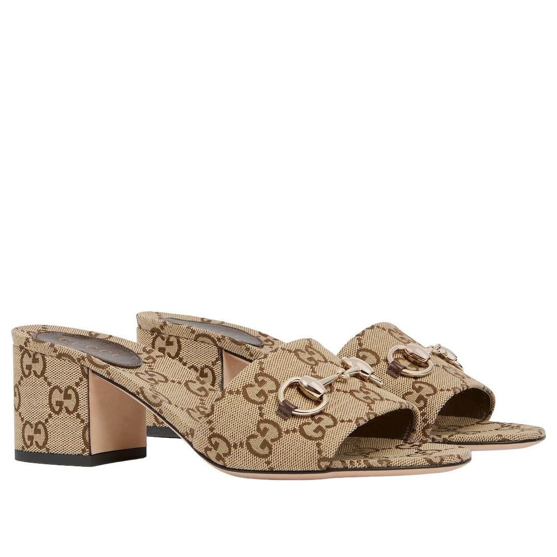 (WMNS) Gucci Slide Sandal 'Camel Brown' 854882-9SF10-2544