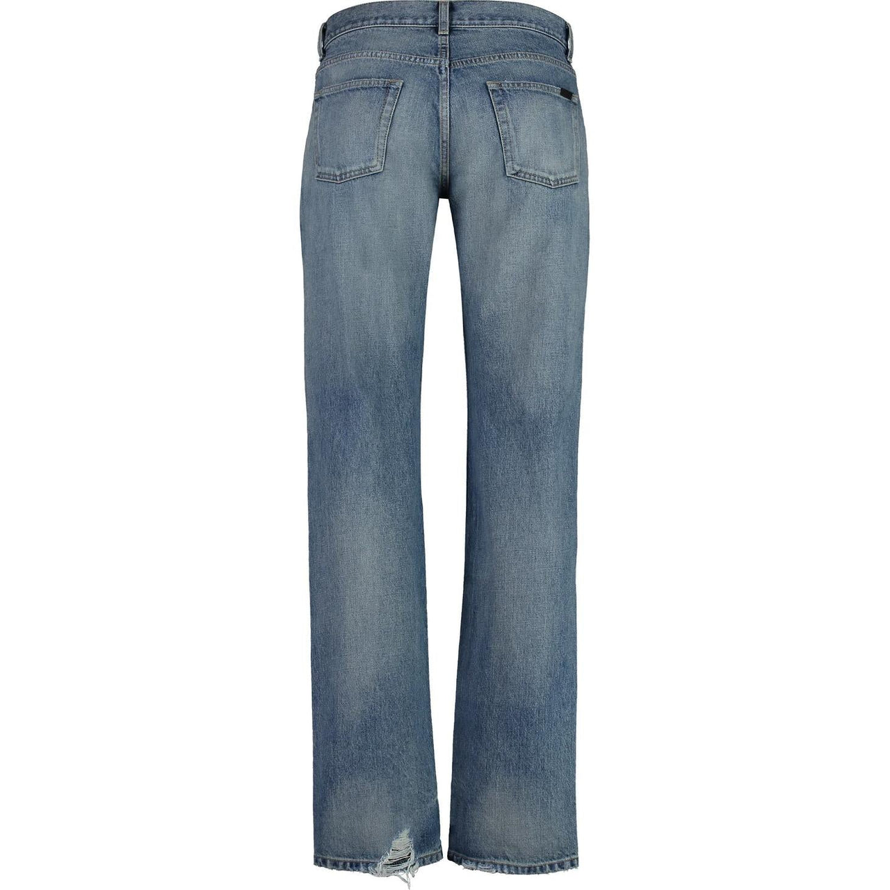 SAINT LAURENT Low Rise Straight Leg Jeans