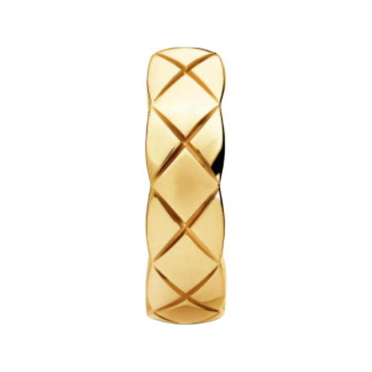 CHANEL 18K Gold Earrings Unisex Gold
