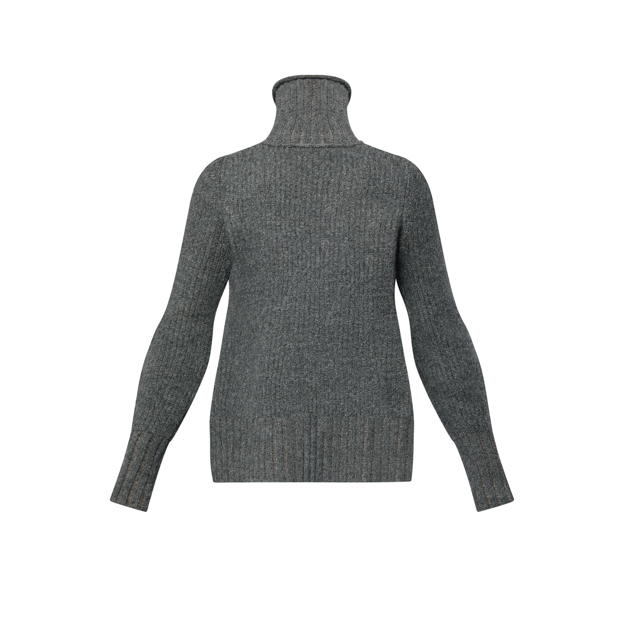 LOUIS VUITTON Pleat Waist Turtleneck Pullover