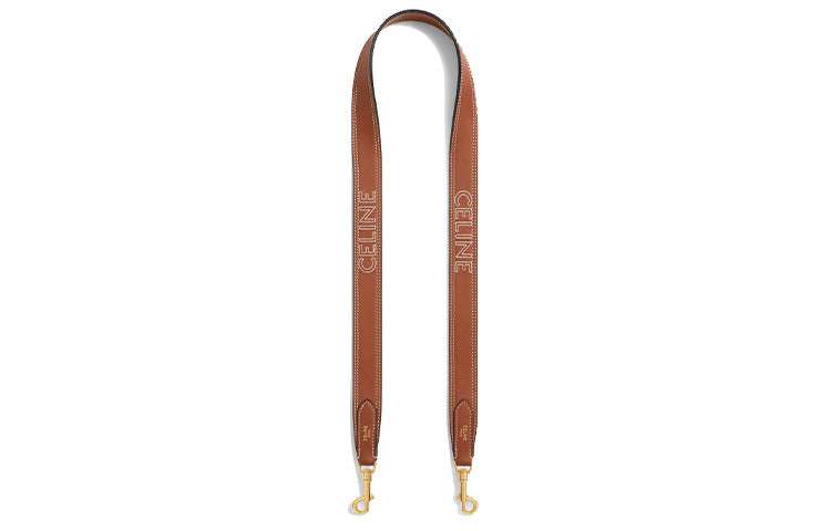 CELINE Calfskin Bag Strap Women's Brown