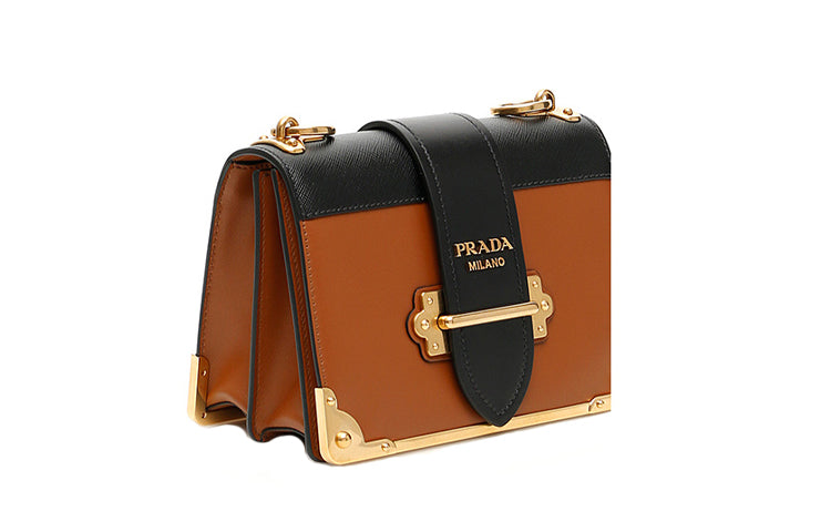 PRADA Cow Leather Small Square Bag, Crossbody Bag, Shoulder Bag Women's
