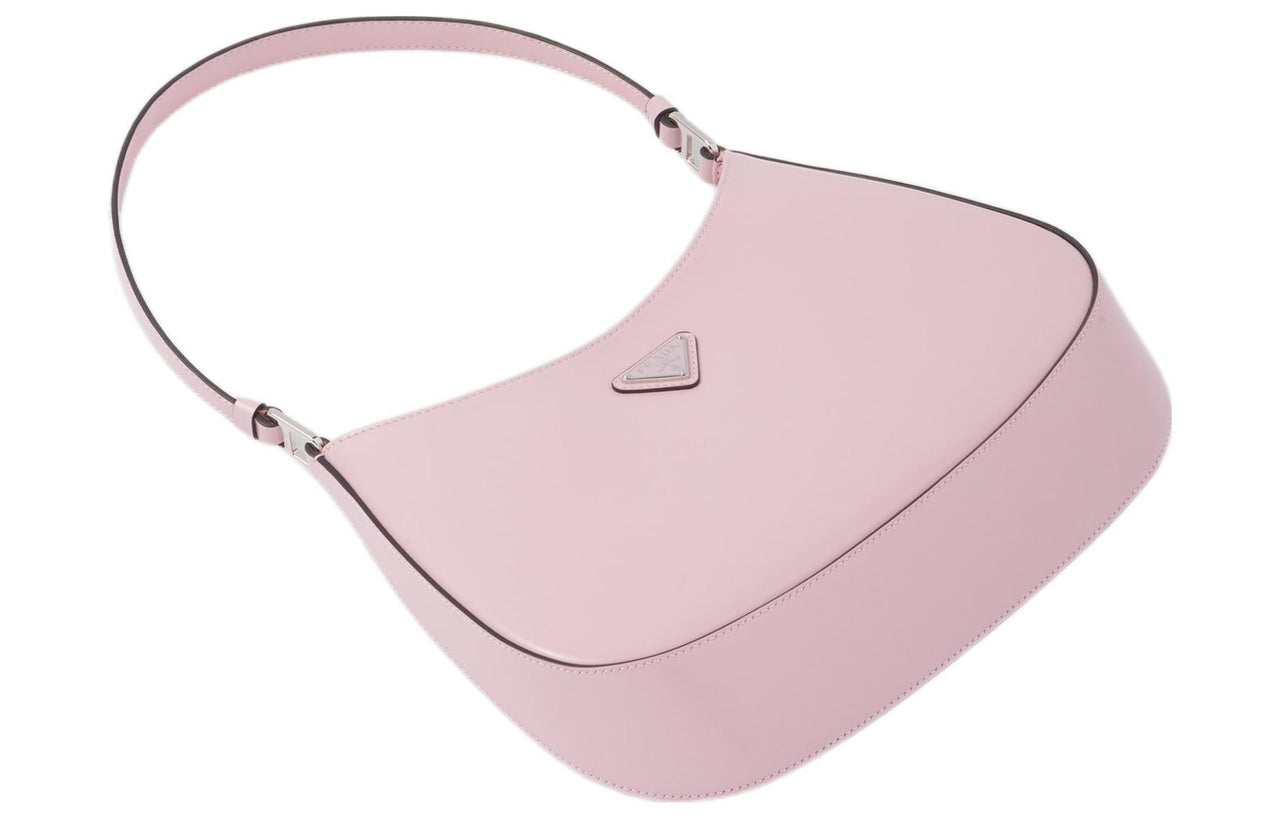 PRADA Cleo Shiny Leather Shoulder Bag Handbag Shoulder Bag Women's Snow Pink
