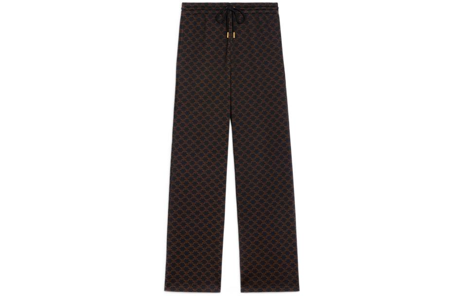 CELINE FW22 Knitted Sweatpants Women's Black Brown
