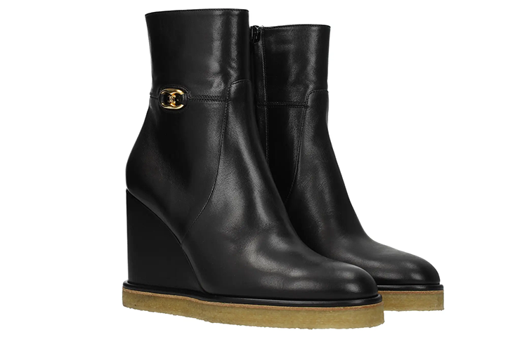 CELINE Ankle Boots Women's Black