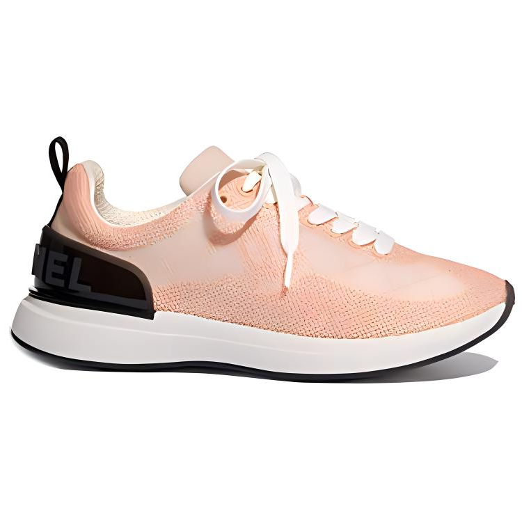 CHANEL Low-Top Casual Shoes Women's Light Pink Red