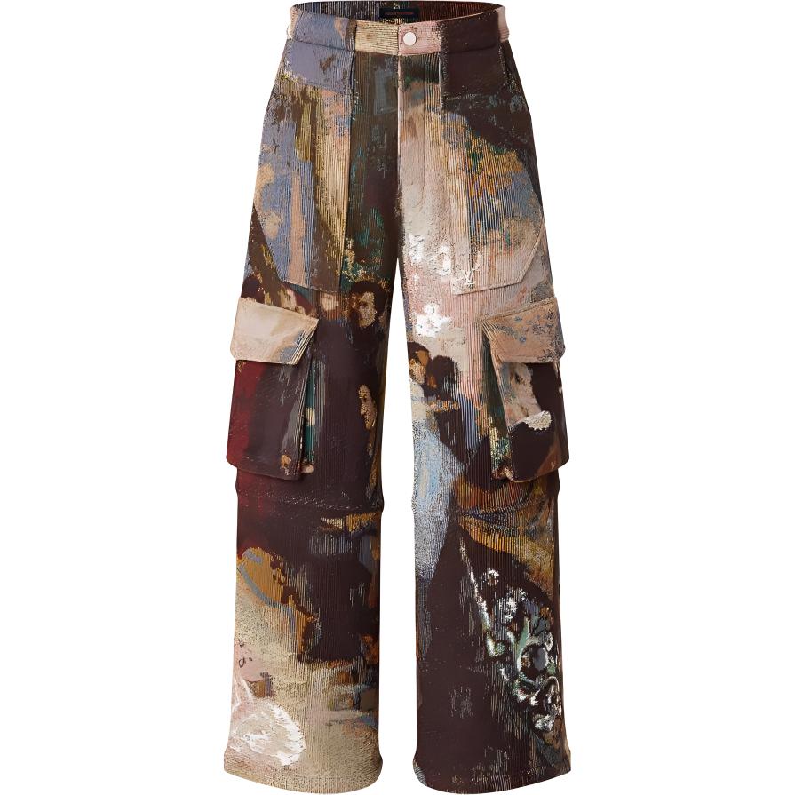 LOUIS VUITTON New Quarterly Products Of LV Cargo Pants Men's Green