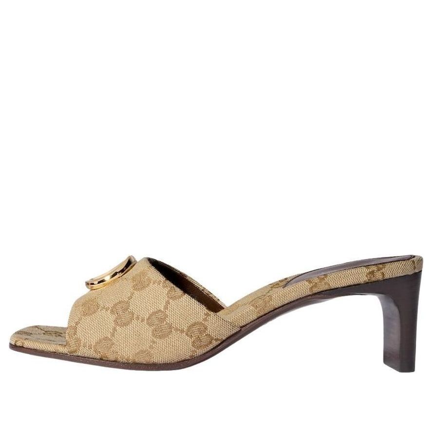 (WMNS) Gucci Slide Sandal with Double G 'Sand Dark Brown' 871481-FAFUW-9611