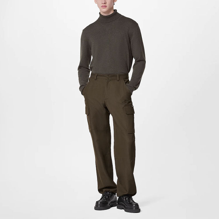 LOUIS VUITTON Cashmere Sweaters Men Dark Gray