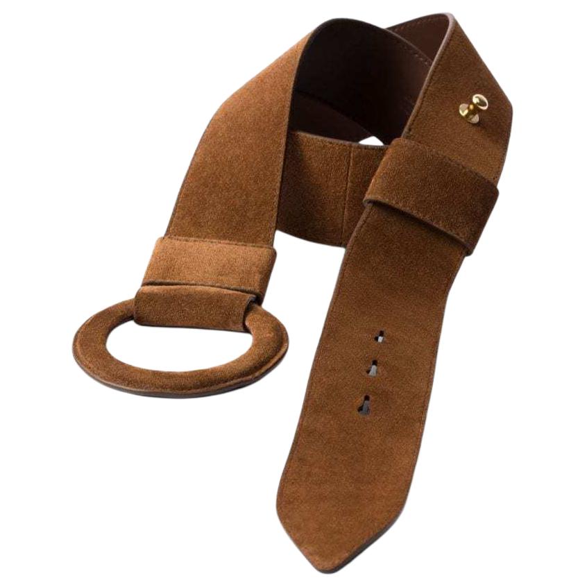 PRADA Buckle-fastening Suede Belt