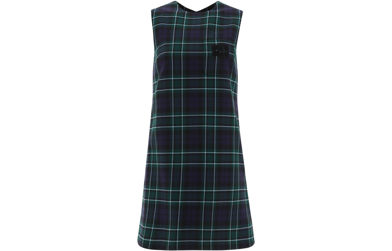 MIU MIU Sleeveless Dress Women's Green