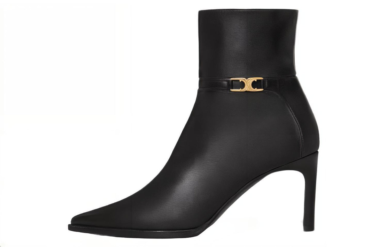 CELINE Ankle Boots Women's Black