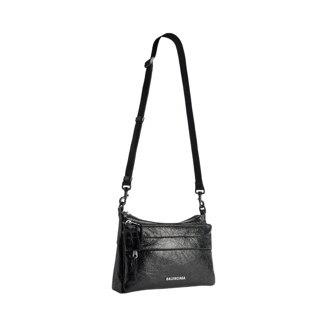 Balenciaga Explorer Double Pouch Messenger Bag 'Black' 8731821VG071000