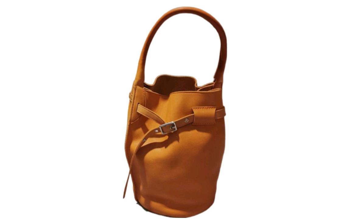 CELINE Calfskin Handbag Women's Brown