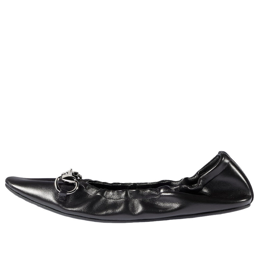 (WMNS) Gucci Prima Ballet Flat 'Black' 875322-AAF3Q-1000