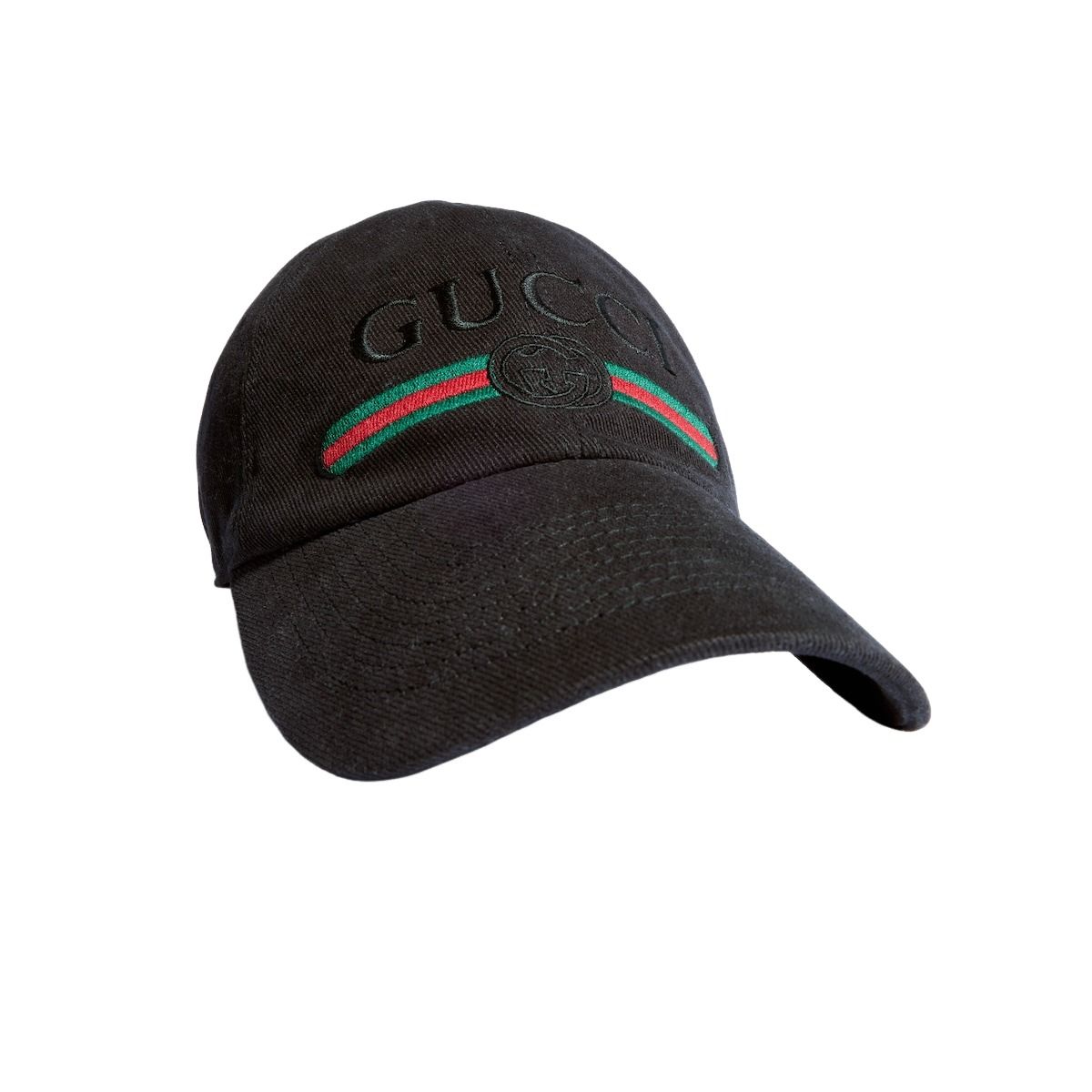 Gucci Cotton Baseball Hat with Embroidery 'Black' 875736-4HBKG-1060