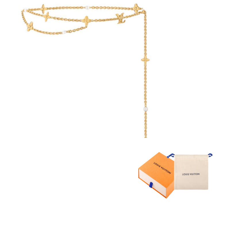 LOUIS VUITTON Lv Chain Pearl Belt