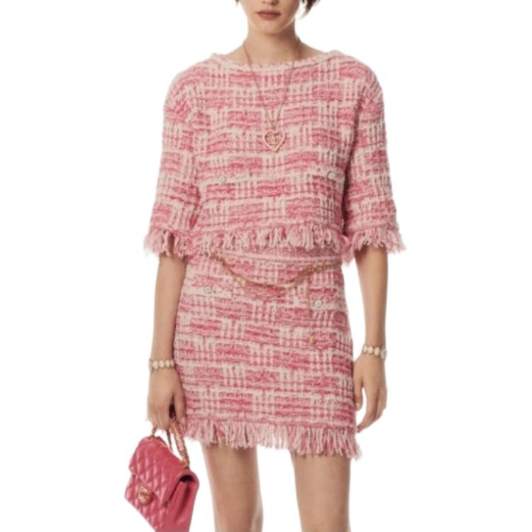 CHANEL 24 New Spring And Summer Arrivals Knitwear Women's Pink
