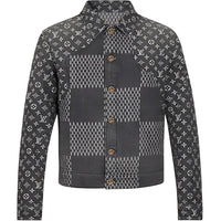 LOUIS VUITTON X Nigo Giant Damier Waves Mngm Denim Jacket