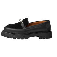 HERMES Loafers Women's Black