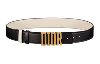 DIOR Logo Emblem Minimalist Style Versatile Smooth Buckle Women's Width 3cm