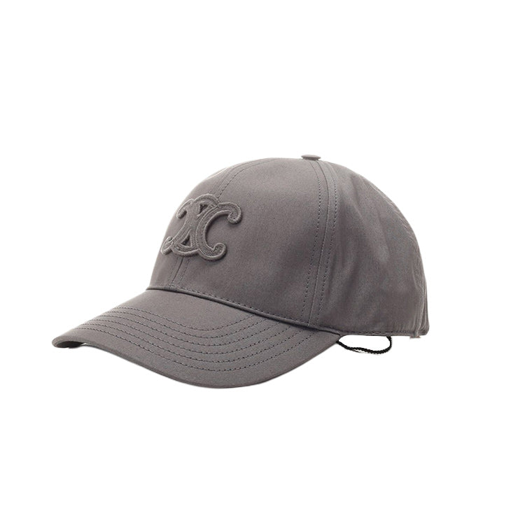 CELINE Cotton Baseball Caps Women's Gray
