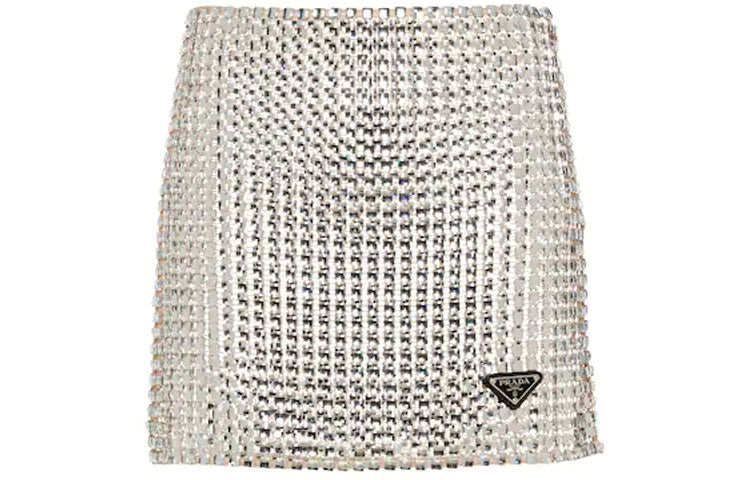 PRADA Casual Short Skirts Women's White