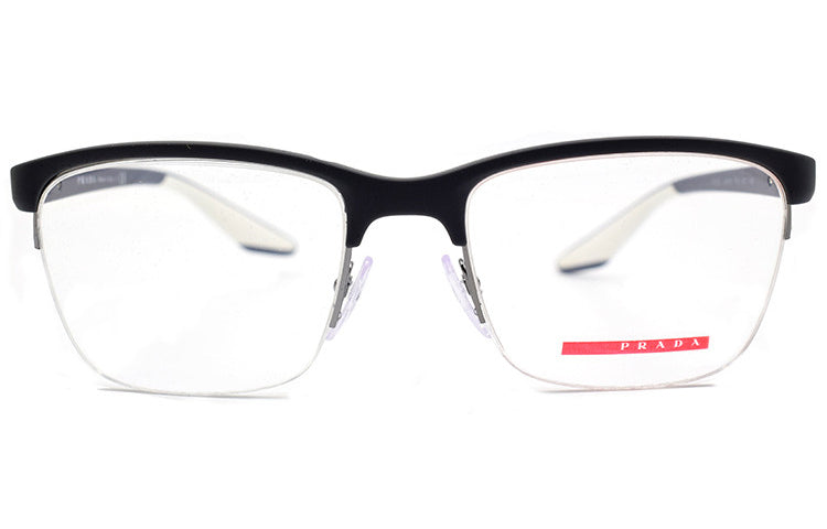 PRADA Eyeglass Frames Men Dark Gray