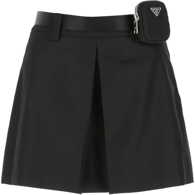 PRADA Casual Short Skirts Women's Black