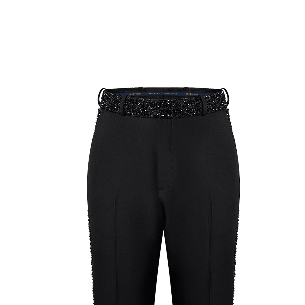 LOUIS VUITTON Made To Order Embellished Evening Cigarette Pants
