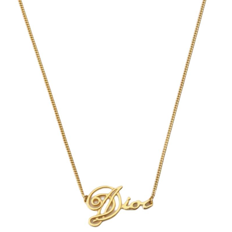 DIOR Metal Necklaces Women's Gold