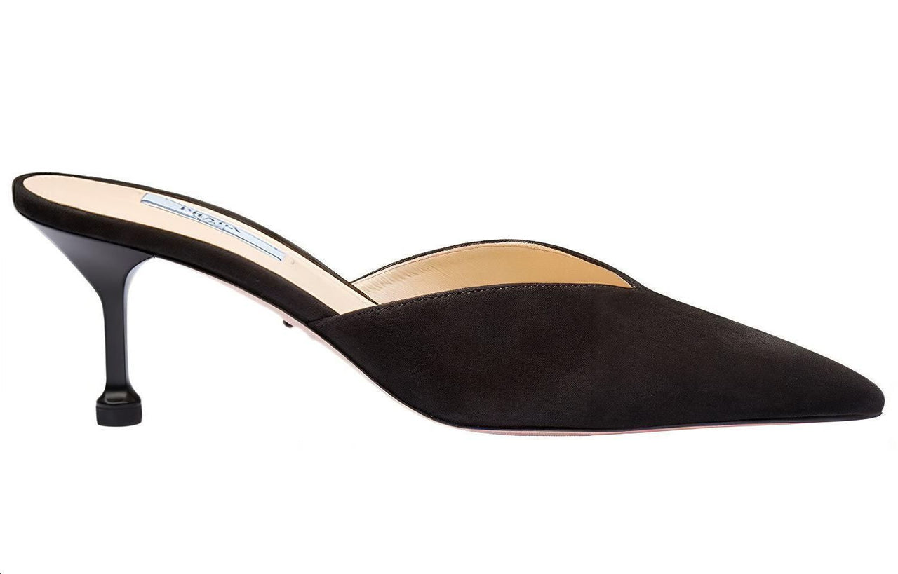 PRADA Cone Heel High Heels Women's Black