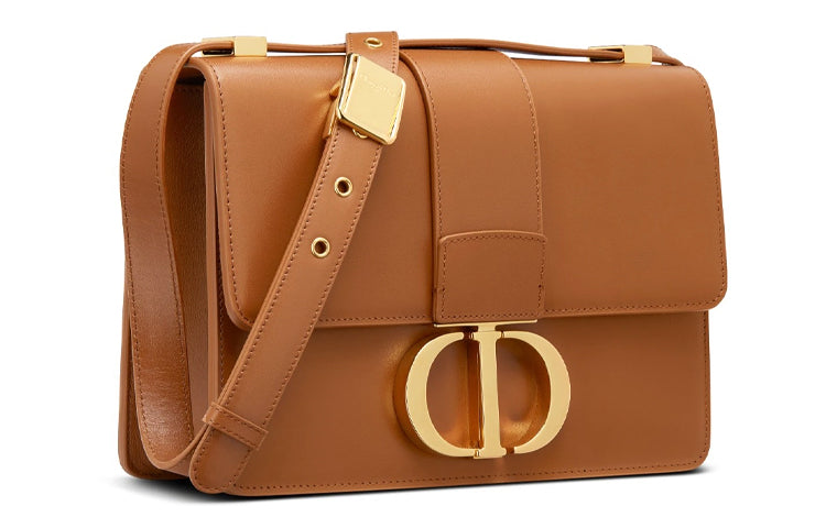 DIOR 30 Montaigne Cow Leather Crossbody Bag, Shoulder Bag Women's Brown