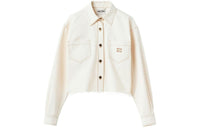 MIU MIU Logo embroidered Denim Jacket