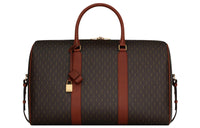 SAINT LAURENT Canvas Vegetable Tanned Leather Luggage Bag Handbag Men's Khaki Brown/Earth Brown