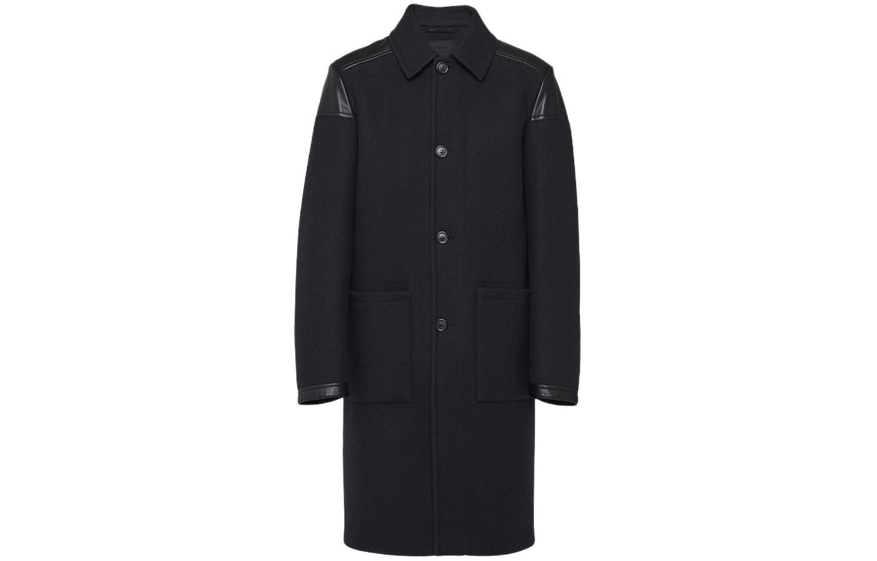 PRADA Coats Men Marine Blue