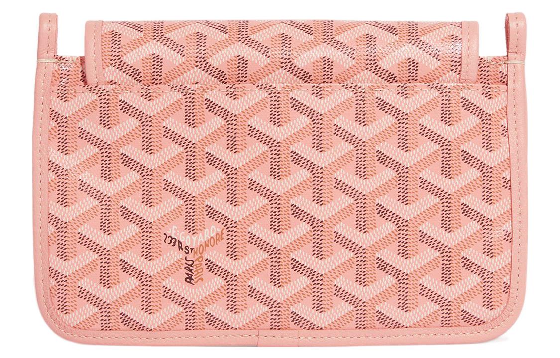 GOYARD Plumet Canvas With Calfskin Shoulder Bag Crossbody Bag Women's Pink