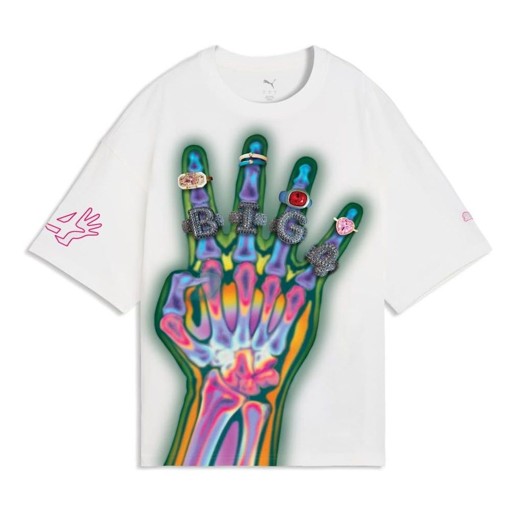 PUMA x Flau’jae Oversized Graphic T-Shirt 'PUMA White' 635651-01