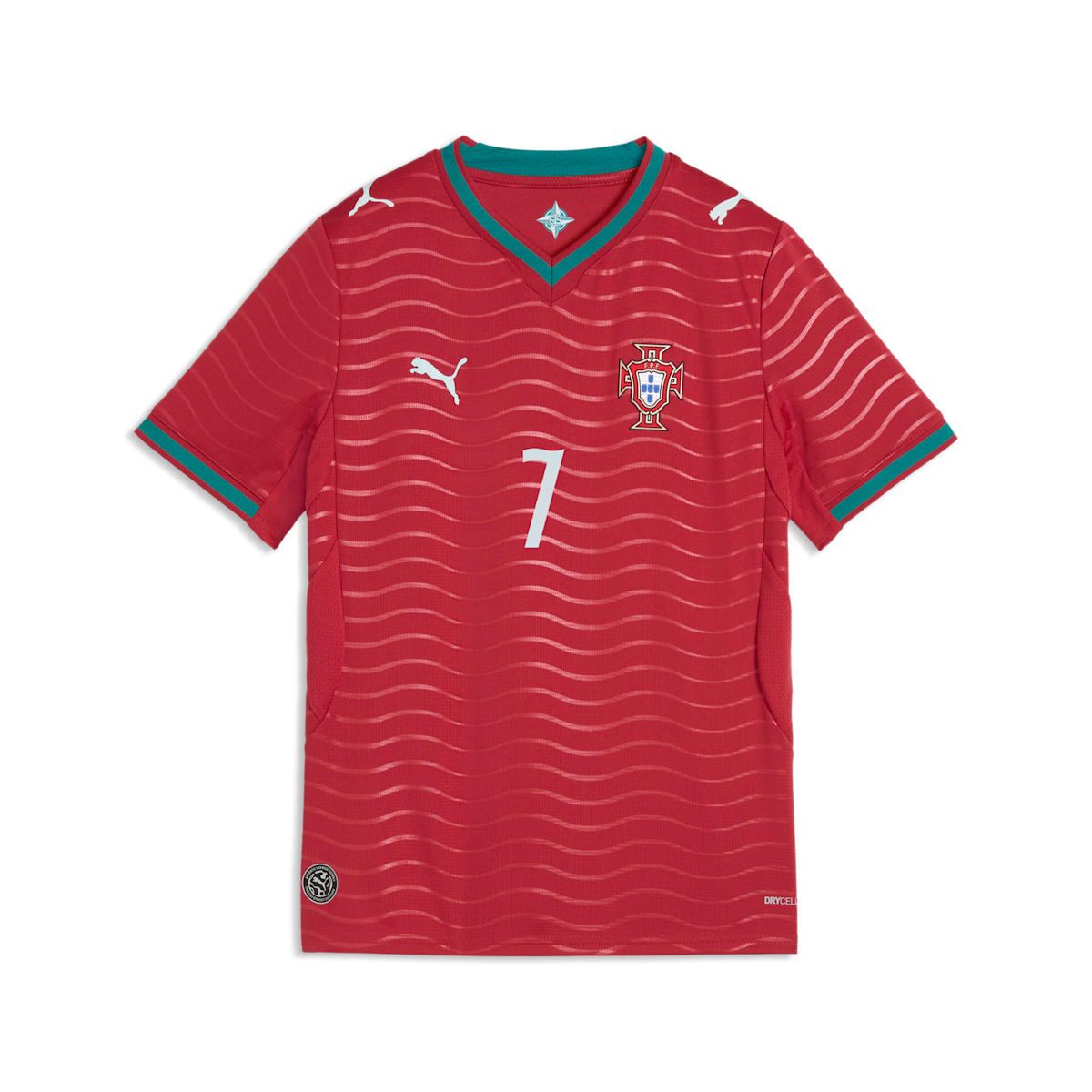 (GS) PUMA Cristiano Ronaldo Portugal 2026 Home Player Jersey 'Club Red Green Lagoon' 788144-77