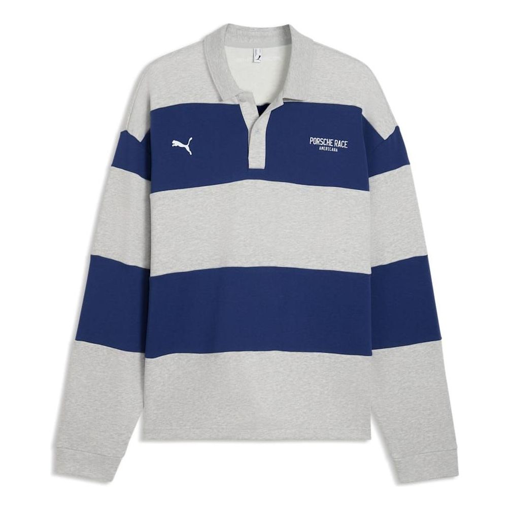 PUMA x Porsche Legacy Long Sleeve Polo Shirt 'Blue Jewel' 634485-19