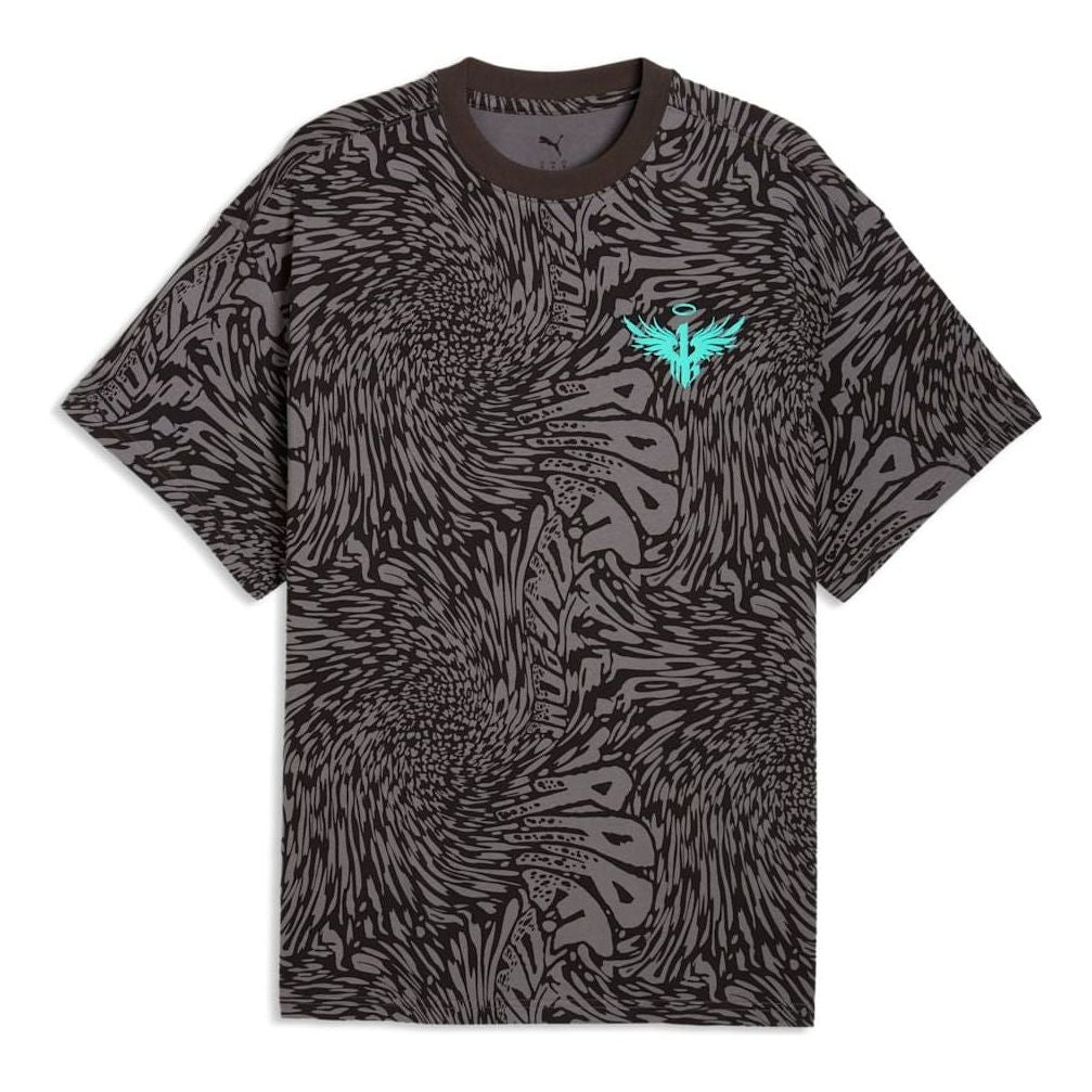 PUMA Melo World Oversized T-Shirt 'Crystal Black AOP' 634602-01