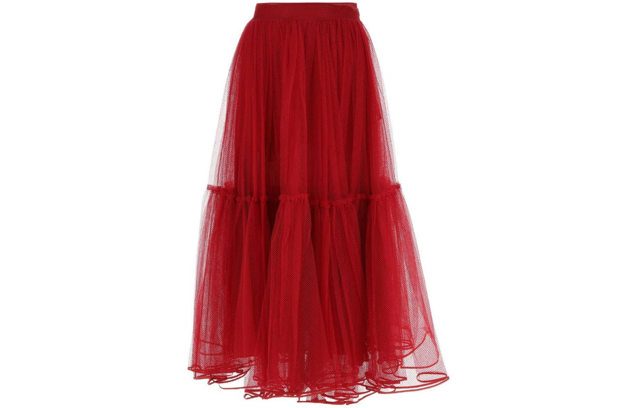 DIOR Casual Long Skirts Women's Red