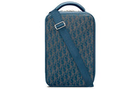 DIOR Cow Leather Shoulder Bag Men's Navy