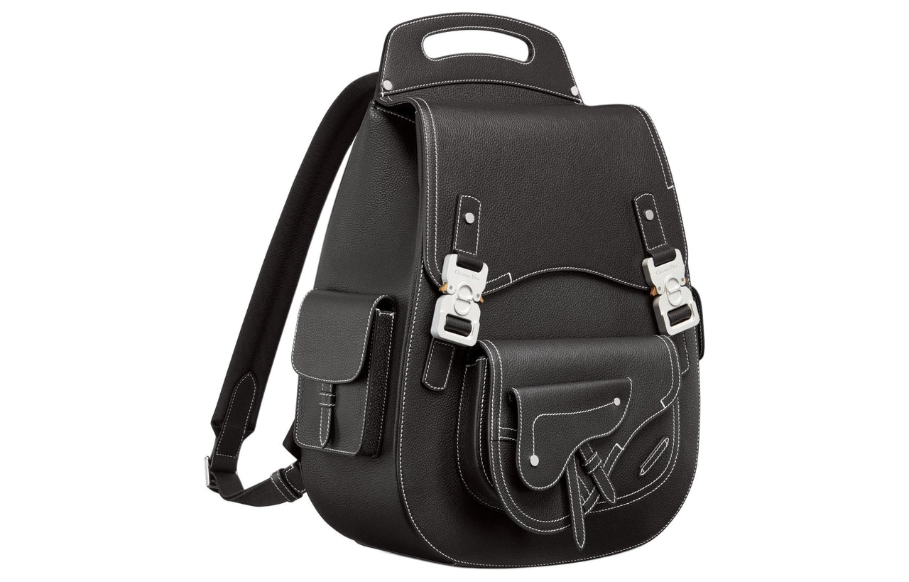 DIOR Grained Calfskin Backpack Large Size Men's Black