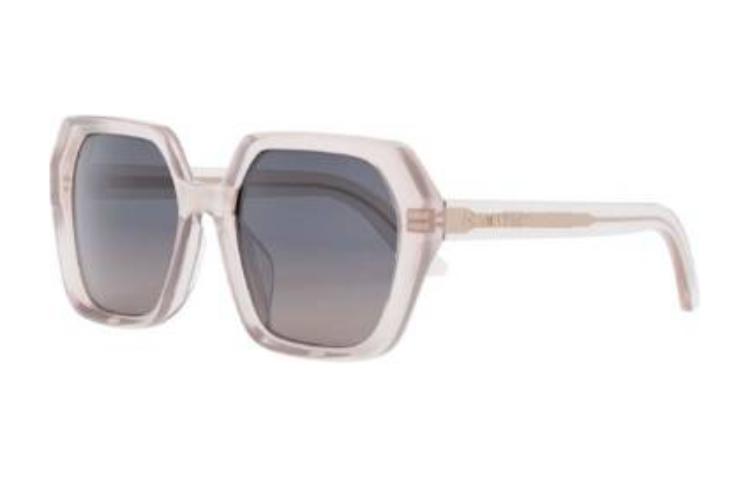 DIOR Acetate Irregular Shape Sunglasses Women's Pink