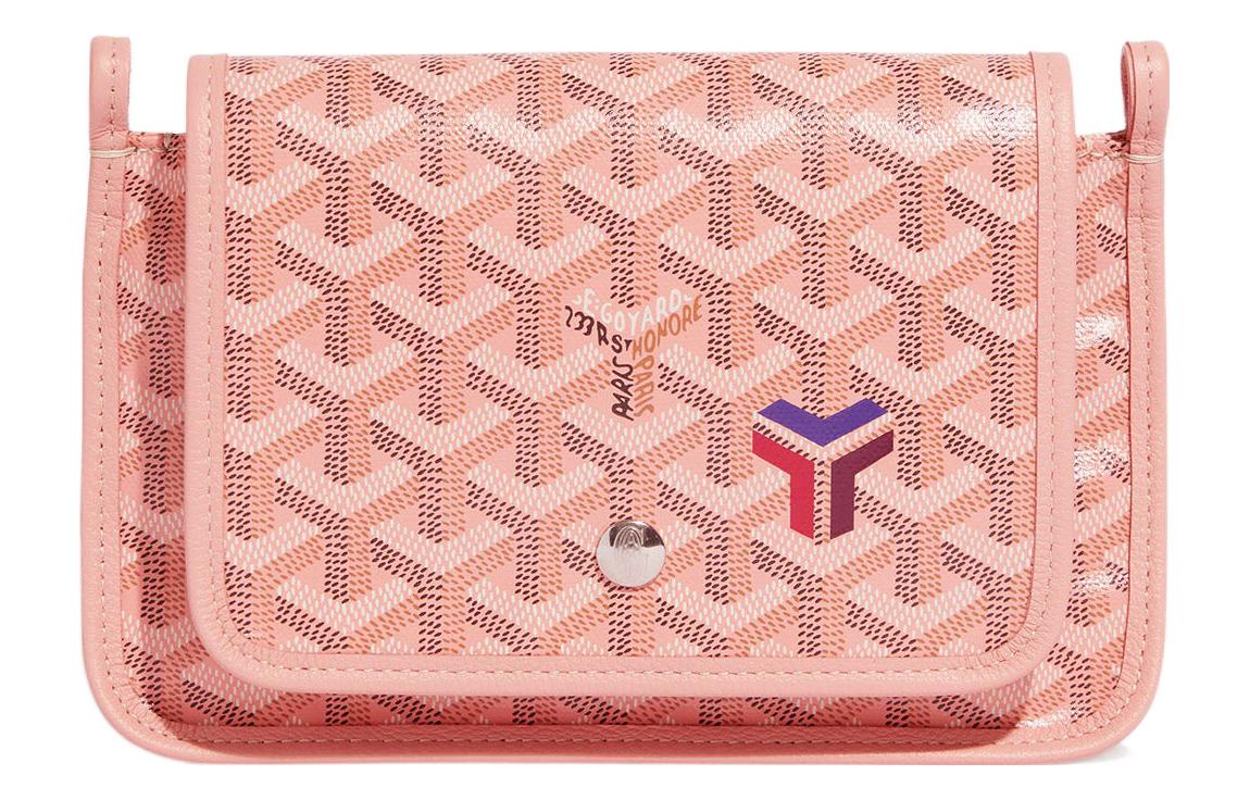 GOYARD Plumet Canvas With Calfskin Shoulder Bag Crossbody Bag Women's Pink