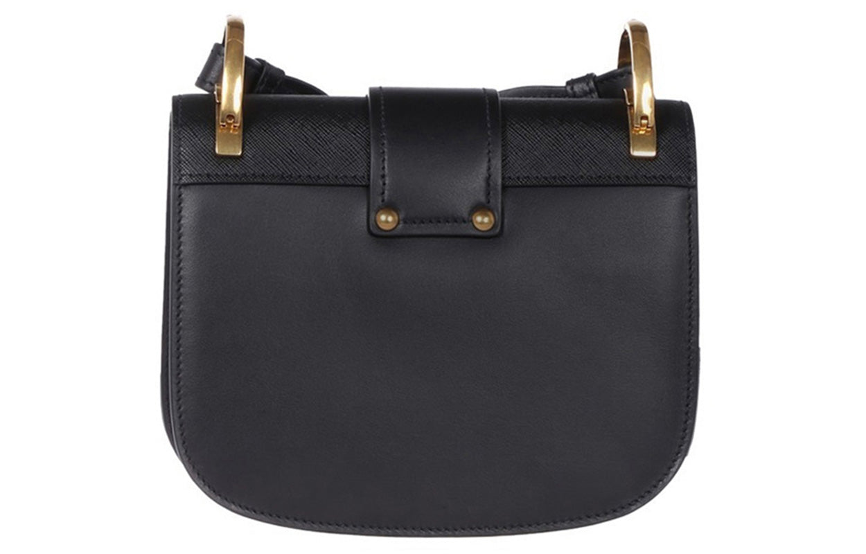 PRADA Cow Leather Shoulder Bag Crossbody Bag Women's Black